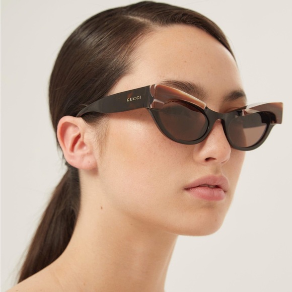 NEW GUCCI GG1167S 002 CAT EYE WOMEN SUNGLASSES GUCCI LIMITED EDITION EYEWEAR - Picture 7 of 15